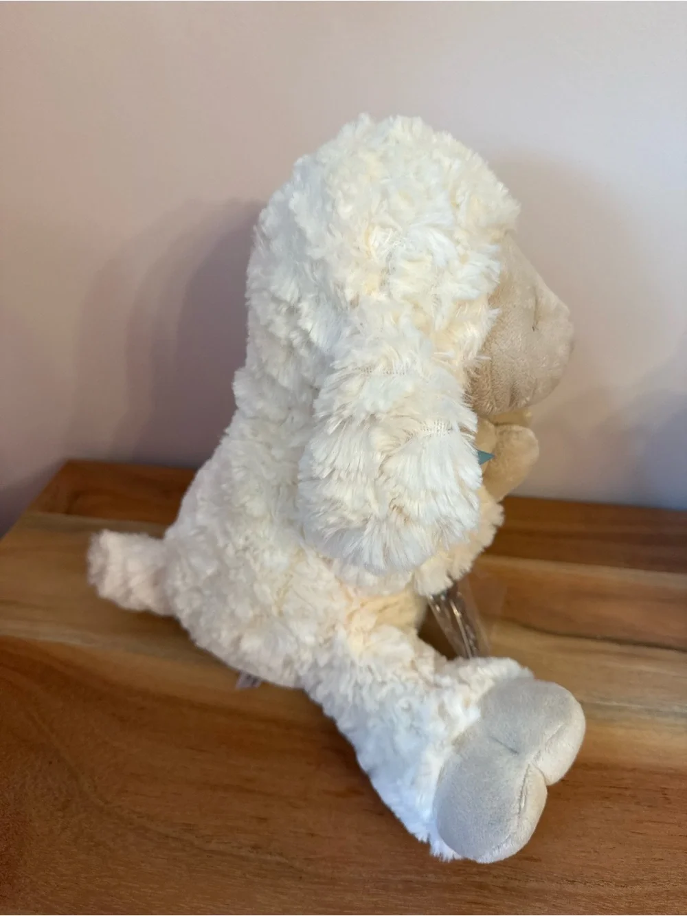 Ganz serenity lamb with crib cross Jesus loves me, plush stuffed animal blue NWT